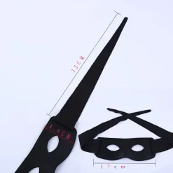 2-pack Halloween-kostym ögonmasker Maskeradmasker Cosplay-festkläder Tillbehör (röd)><noscript><img width=