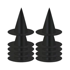 10-pack Häxhattar Halloween Svart Häxa Hängande Hatt Svart Hatt Häxhatt Halloween Julparty> Huvudbonader