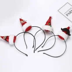 4-pack Julhatt med paljetter, Santa-hatt, diadem><noscript><img width=