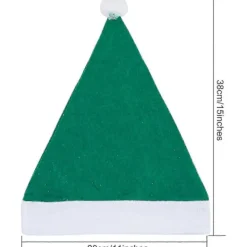 16-pack Jultomtar av Filt - Grön> Huvudbonader
