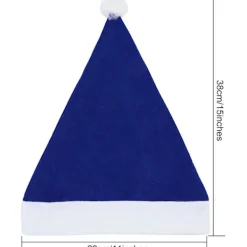 16-pack Jultomtar av ovävt tyg för juldräkter och dekoration - blå> Huvudbonader