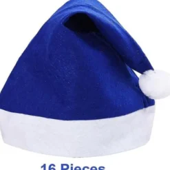 16-pack Jultomtar av ovävt tyg för juldräkter och dekoration - blå><noscript><img width=