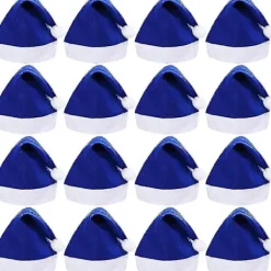 16-pack med non-woven tomtedockor, kompatibla med julkostymer och dekorationer - Blå> Huvudbonader