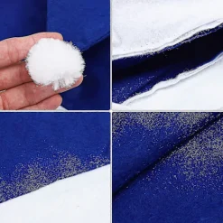 16-pack med non-woven tomtedockor, kompatibla med julkostymer och dekorationer - Blå><noscript><img width=