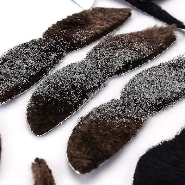 48-pack Nyhet Låtsasmustasch Självhäftande Mustascher För Maskerad> Tillbehör