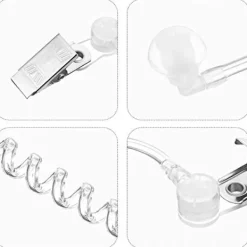 4-pack Spy Öronproppar Leksaker Säkerhetsheadset Öronpropp Agent Spy Öronpropp Kostymrekvisita Snap On Ersättningsakustisk Slang För 2-vägs Radio Audioheadset | Fyndiq><noscript><img width=
