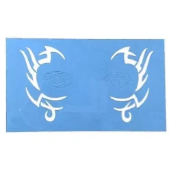 BraVärde 2-5-pack Återanvändbara Ansiktsmålningsschabloner Kroppsmålningsmall 4-lingling} 2 Pcs> Smink