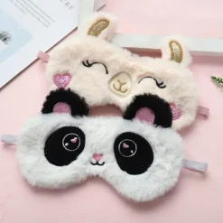 Panda + Spela Detta Toto, sovmask, djurmask för barn söt ögonmask sovande vuxen kvinna> Masker