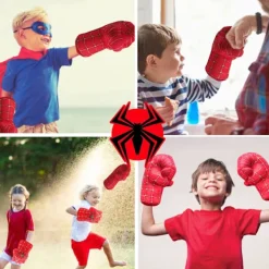Par Giant Spider-Man Boxningshandskar - Superhjälte - Barnstorlek><noscript><img width=