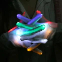 Par LED-2 handskar, lysande/färgglada, blinkande/flerfärgade LED> Tillbehör