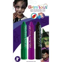 GRIM'TOUT Parabénfria sminkkritor 3 st Trollkvinna> Smink