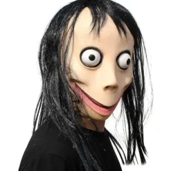 del PartyHop MOMO Mask Halloween Party Skrämmande Skräck Latex Helmask><noscript><img width=