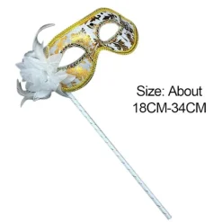 Partymasker venetiansk maskerad GRÖN> Masker