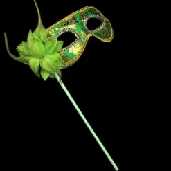 Partymasker venetiansk maskerad GRÖN><noscript><img width=