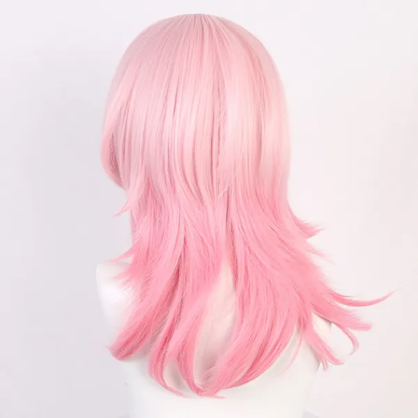 1PC Lång Rak Rosa Peruk för Honkai Star Rail 7 Mars Cosplay> Peruker