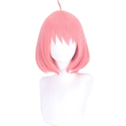 pc SPY×FAMILY Ania Fudge Rosa Bobo Cos Peruk Kostym Spela Halloween Maskerad> Peruker