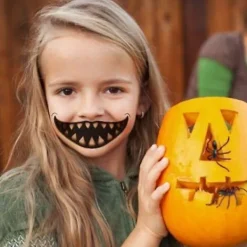 1/12pcs Halloween Prank Makeup Temporary Tattoo Tattoo stickers 03><noscript><img width=
