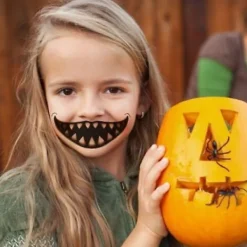 1/12pcs Halloween Prank Makeup Temporary Tattoo Tattoo stickers 04><noscript><img width=