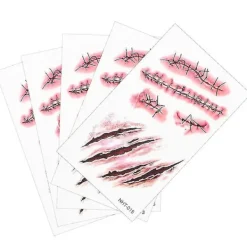 30pcs Horror Halloween Sticker Lifelike Halloween Decorative Stickers For Party> Smink