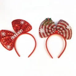 2PCS Julpartiklar, bokstäver glitter båge huvudcirklar, wo> Tillbehör