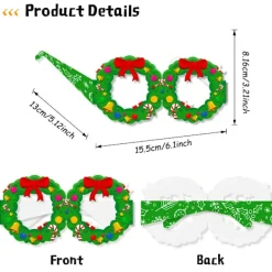 8Pcs Party Glasses Funny Selfie Props Holiday Glasses Frames Birthday Party DIY Decor 2024 Photo Christmas Funny Prom sunglasses> Tillbehör