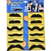 HEET 12PCS Set Män Svart Fake Mustasch Mustasch Roligt skägg> Tillbehör