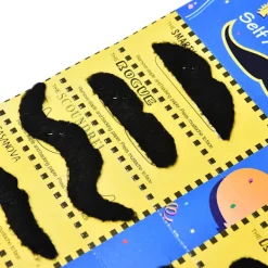 HEET 12PCS Set Män Svart Fake Mustasch Mustasch Roligt skägg><noscript><img width=