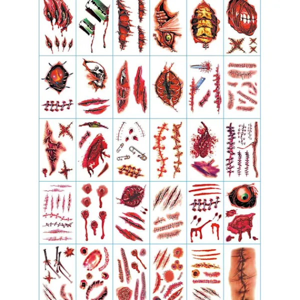 30pcs Small Fresh Tattoo Stickers Tattoo Scar Scratch Waterproof Durable Stickers> Smink