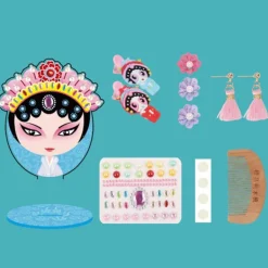 unbranded Peking Opera Style Klassisk Drama Ansiktssminkning Spegel Kit DIY kosmetiska speglar D><noscript><img width=