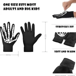 Pekskärmsvantar med Värme för Halloween Cosplayfest och Dagligt Bruk - 2 Par><noscript><img width=