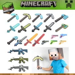 Perfekt Minecraft diamant svärd animation rekvisita svärd leksaksmodell 1 st - Perfekt gul> Tillbehör