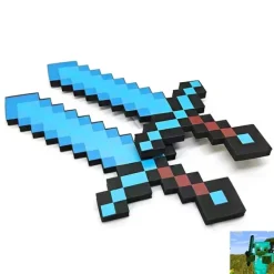 Perfekt Minecraft diamant svärd animation rekvisita svärd leksaksmodell 1 st - Perfekt gul><noscript><img width=