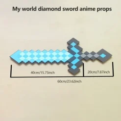 Perfekt Minecraft diamant svärd animation rekvisita svärd leksaksmodell 1 st - Perfekt gul><noscript><img width=