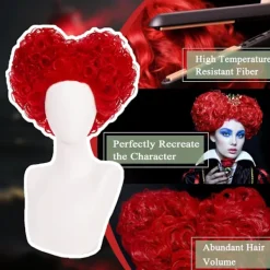 Peruk Alice i Underlandet Hjärterdamrottningen Peruk><noscript><img width=