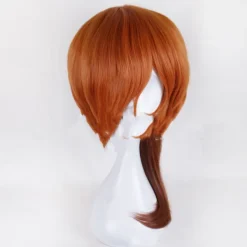 peruk av äkta hår (brun)> Peruker