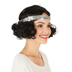 tectake Peruk Charleston med hårband> Peruker