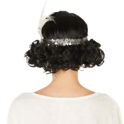 tectake Peruk Charleston med hårband><noscript><img width=