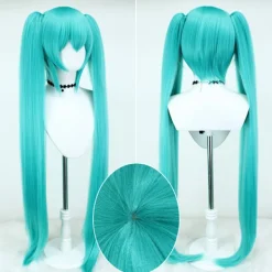 Peruk Hatsune Miku Peruk 110CM (Sjöblå)><noscript><img width=