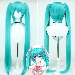 Peruk Hatsune Miku Peruk 110CM (Sjöblå)><noscript><img width=