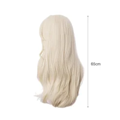 unbranded Peruk Vågigt Cosplay Curly Princess Peruk Vit Snow Queen Långt hår för kvinnor - Beige><noscript><img width=