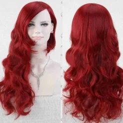 Peruker COS Batman Poison Ivy Röd Peruk Lockig Lång Cosplay Vardagligt Hår Värmebeständig Syntetisk Fiber Peruk> Peruker