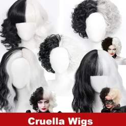 Peruker Cruella De Vil Kuila Cosplay -i><noscript><img width=