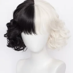 Peruker Cruella De Vil Kuila Cosplay> Peruker