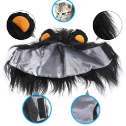 Peruker för hundar, rolig hund cosplay huvudbonad för små medelstora hundar klä ut sig till Halloween><noscript><img width=