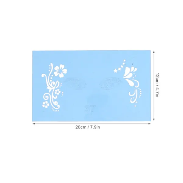 Xuigort PET Ansiktsmålningsschabloner Återanvändbara Ansiktsmålningsmallar för Halloween Jul Fest> Smink