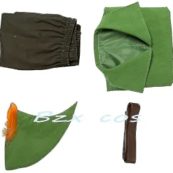Peter Pan Cosplay Anime Costume Green Elf Uniform Dresses Boys Girls Halloween Carnival Costume Fancy Dress Suit Men -a L Men><noscript><img width=