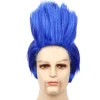 Komplettera din karaktärsförvandling med denna slående blå peruk för män! Den korta, raka klippningen ger en autentisk anime-ins> Peruker