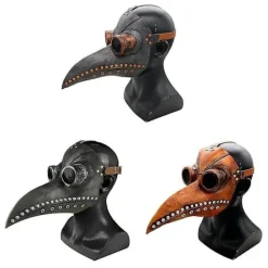 Plague Doctor Mask, Halloween Bird's Beak Mask> Masker