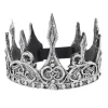 Plasttiara Krona Män Kungakrona Vuxen Halloween Krono Mjukt Hårband Kostym Huvudbonad> Huvudbonader
