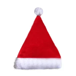 Plush Julgranspynt, LED-belyst Julhatt, Tomtehatt> Huvudbonader